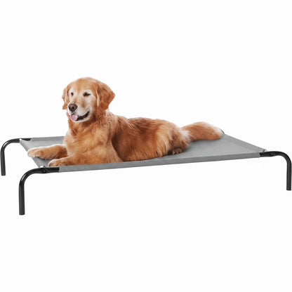 Petitrinu Classic Elevated Dog Bed - Durable Metal Frame, Cooling Textilene Mesh, Perfect Joint Relief for Medium/Large Dogs, Available in 2 Sizes