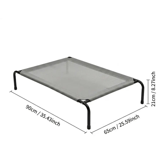 Petitrinu Classic Elevated Dog Bed - Durable Metal Frame, Cooling Textilene Mesh, Perfect Joint Relief for Medium/Large Dogs, Available in 2 Sizes