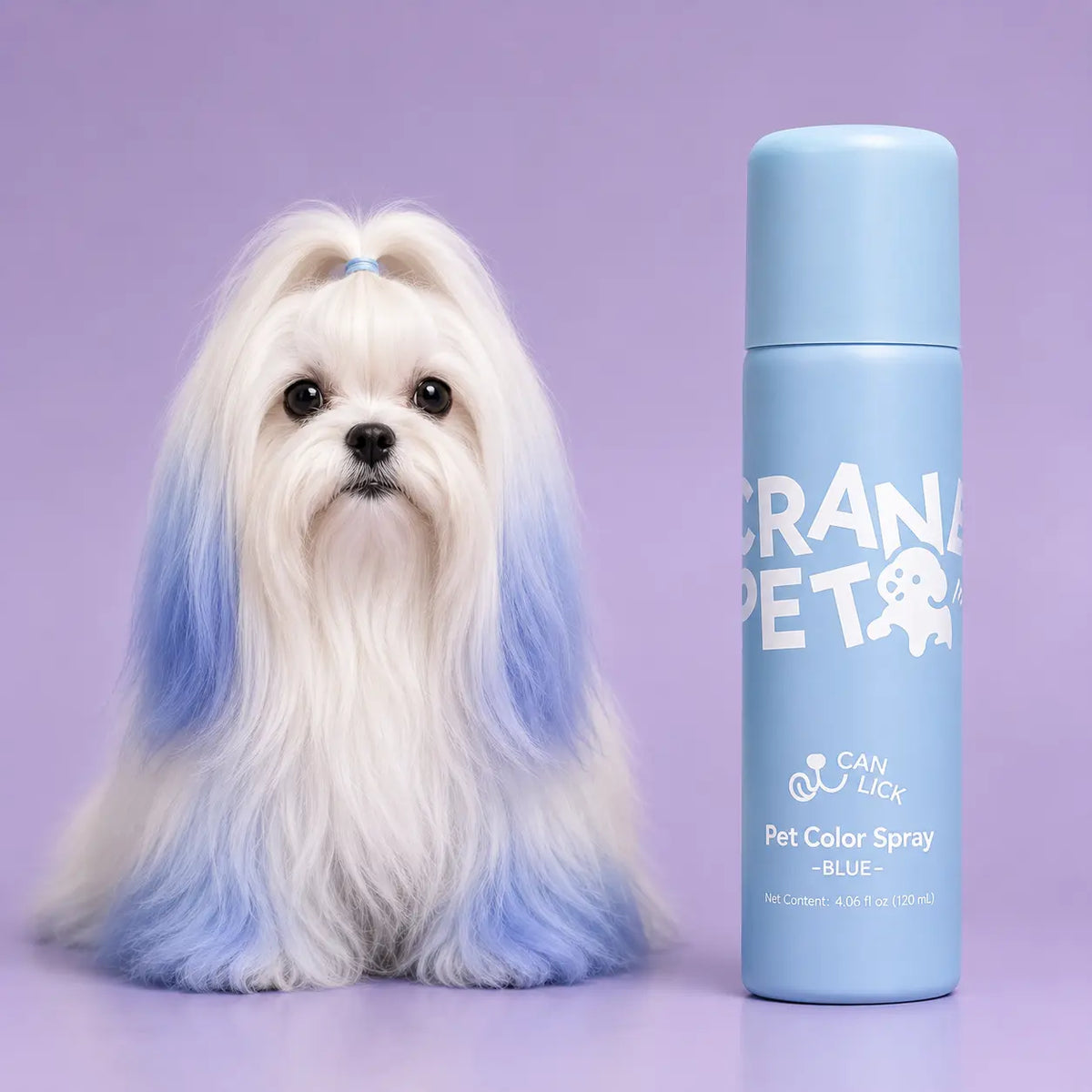 Crane Lunexis Pet Hair Color Spray Can - Dog & Cat Grooming Coating Agent, Safe, Non-Toxic, Easy Application, Easily Removed via Shampoo Wash-Off, Ideal for Festivals, Halloween